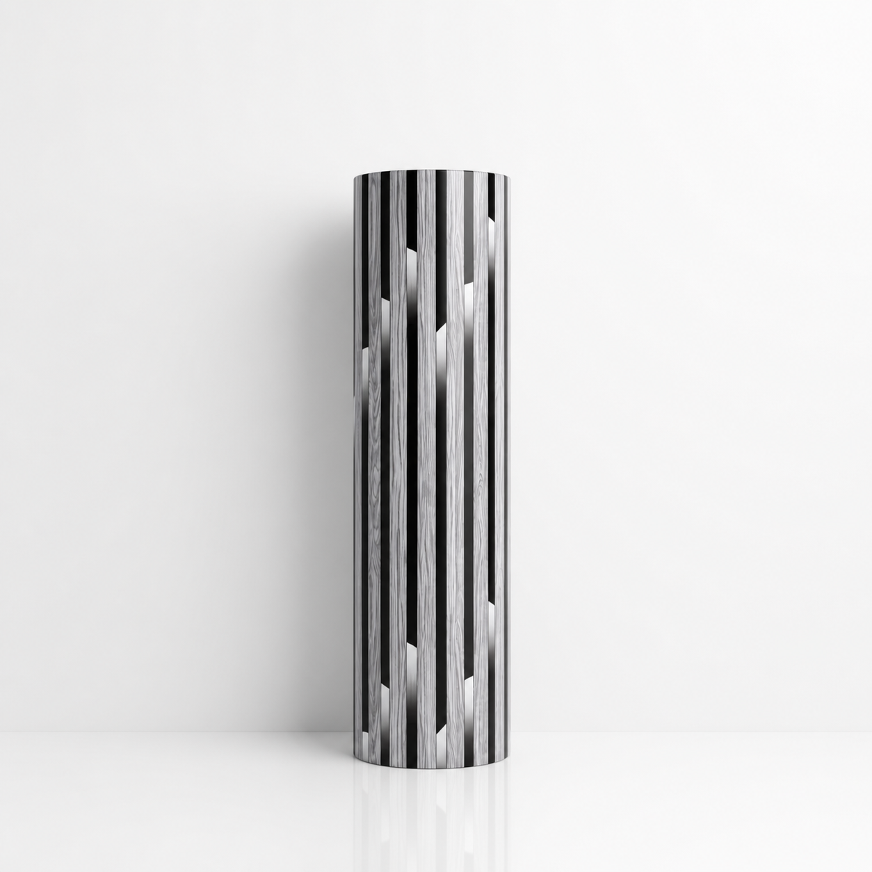 Декоративно самозалепващо фолио – White Ash Light Slats, светъл ясен със светлинен ефект (120×300 см)