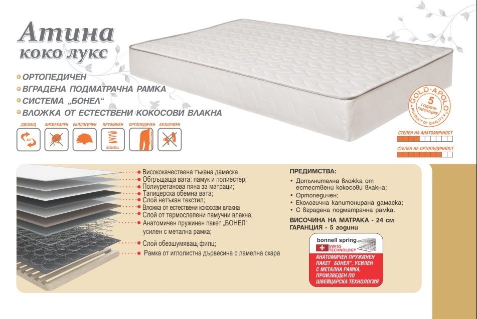 матрак Атина Коко Лукс