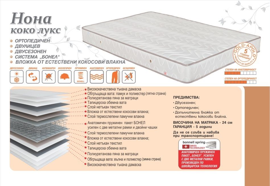 матрак Нона Коко Лукс