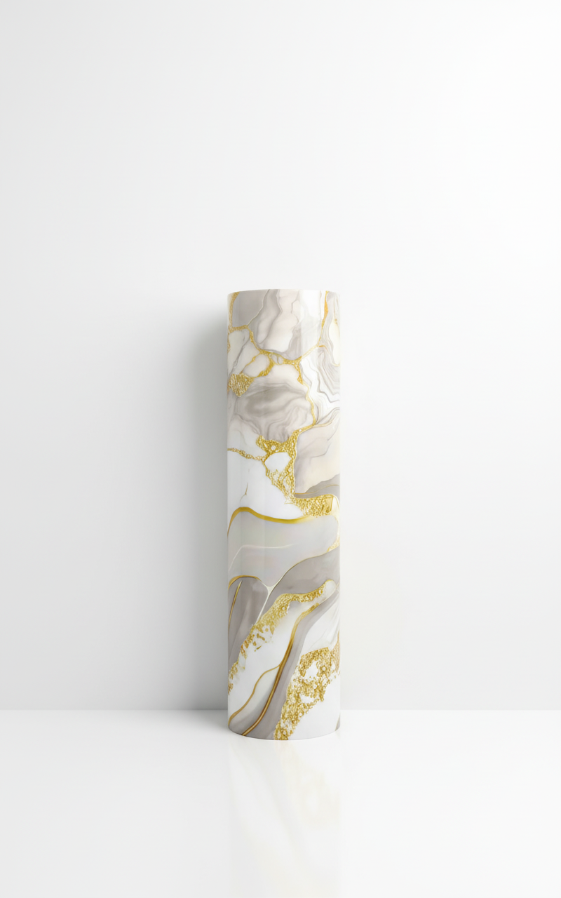 Декоративно самозалепващо фолио – Оникс Gold „Вълни“, светъл (120×300 см)